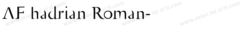 AF hadrian Roman字体转换